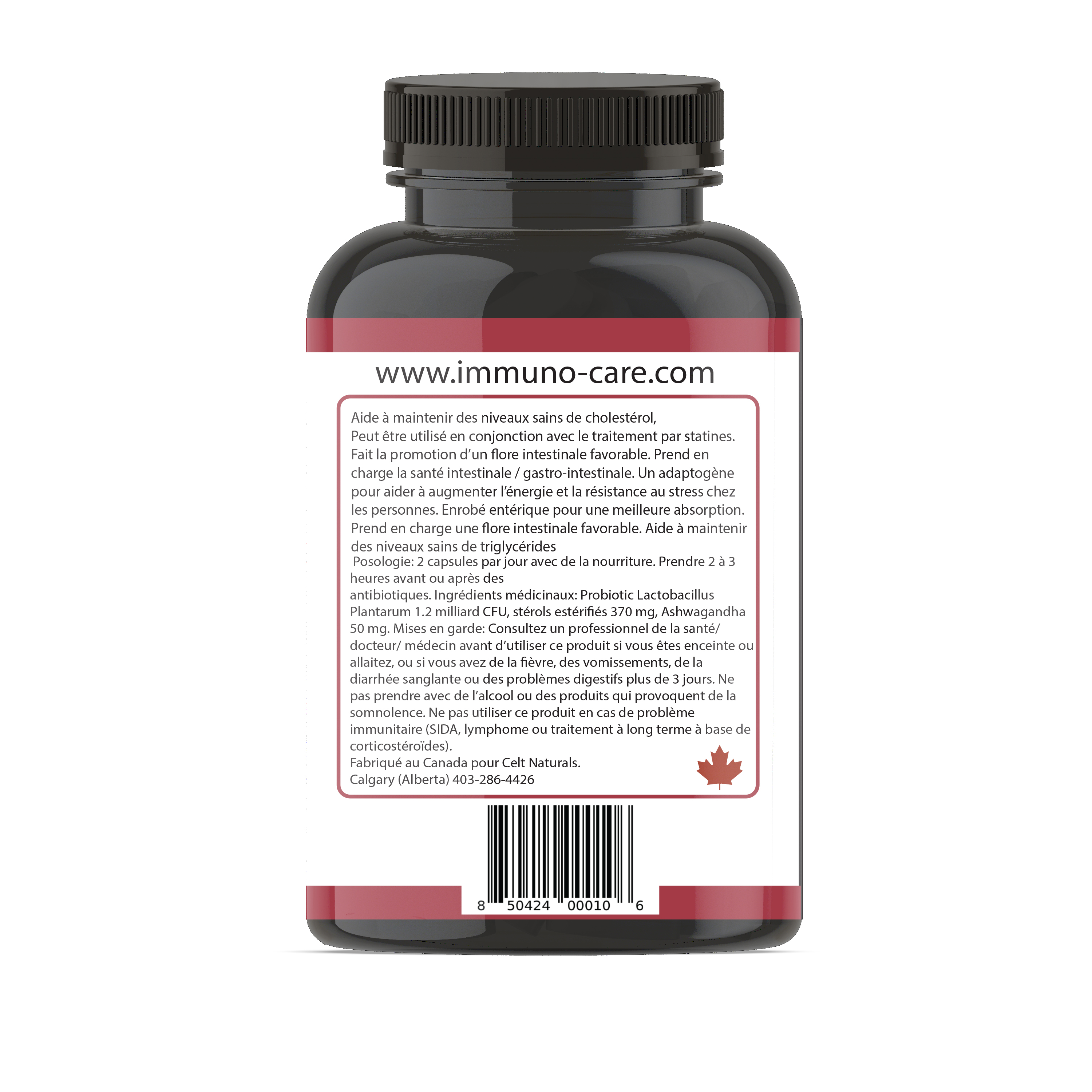 Natural Supplement, statin alternative, Statin Substitute, Heart Probiotic and Plant sterol with Ashwagandha