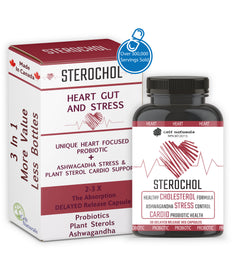 celt naturals, sterochol, natural statin support, plant sterols, ashwagandha, natural supplement